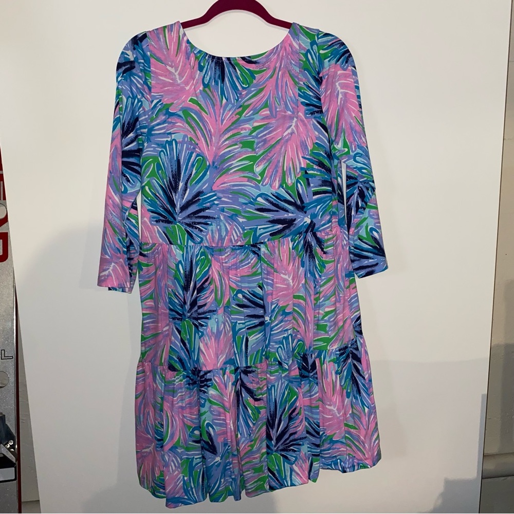 Lilly Pulitzer Geanna Swing Dress in Gecko Green Beach Bash - Picture 7 of 8